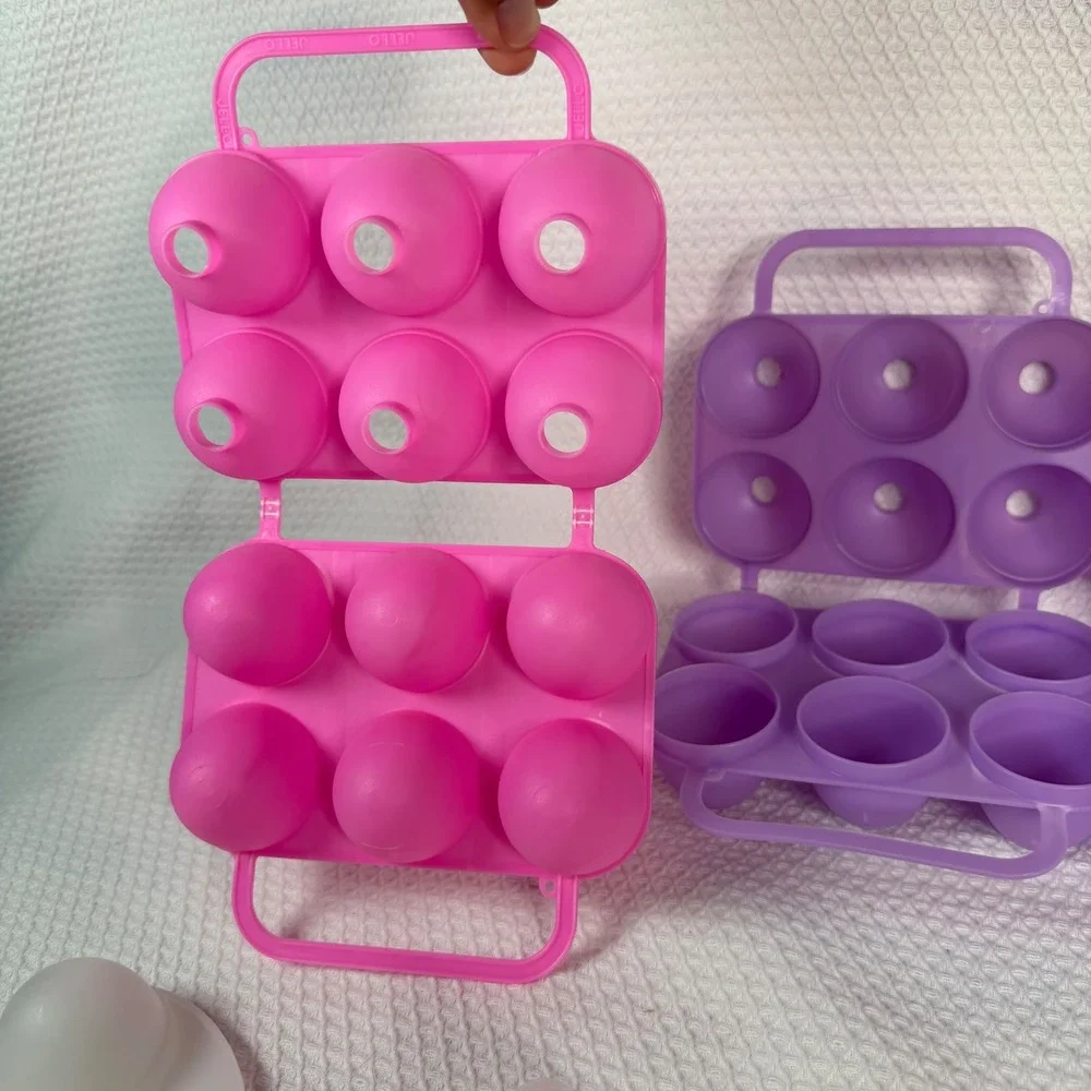 Vintage‎ Jell-O Jigglers Egg Molds Set of 4 Pink Purple White Retro 90s Easter